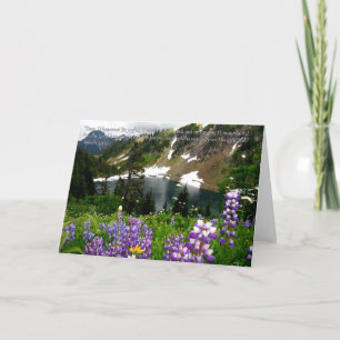 Tarjeta de felicitación de la montaña