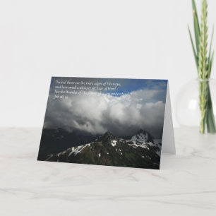 Tarjeta de felicitación de la montaña
