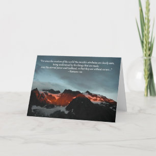 Tarjeta de felicitación de la montaña