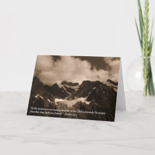 Tarjeta de felicitación de la montaña