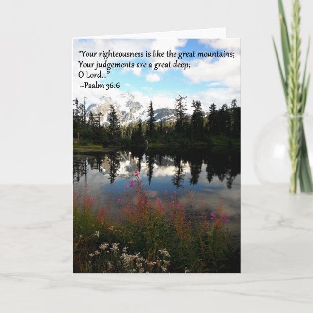 Tarjeta de felicitación de la montaña (Anverso)