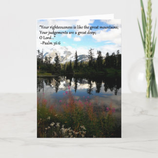 Tarjeta de felicitación de la montaña