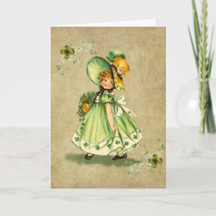 Tarjeta de felicitación de la muchacha del día de