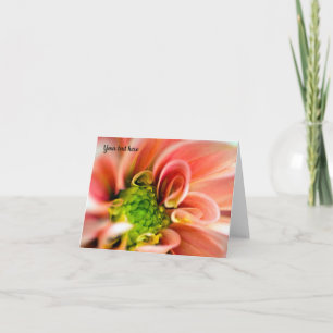 Tarjeta de felicitación de la naranja Dahlia