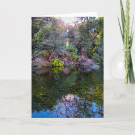 Tarjeta de felicitación de la naturaleza de