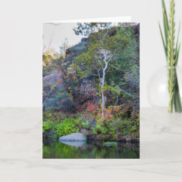 Tarjeta de felicitación de la naturaleza de