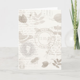 Tarjeta de felicitación de la naturaleza del