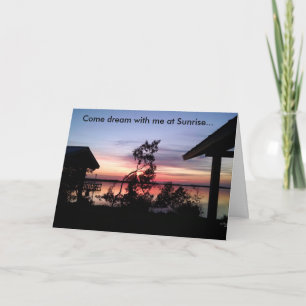 Tarjeta de felicitación de la naturaleza Dream Sun