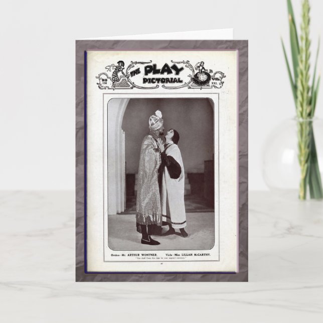 Tarjeta de felicitación de la noche de Reyes (Anverso)