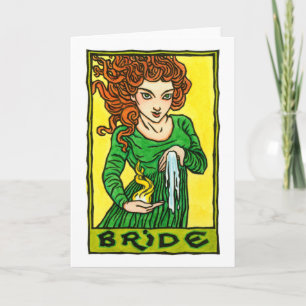 Tarjeta de felicitación de la novia