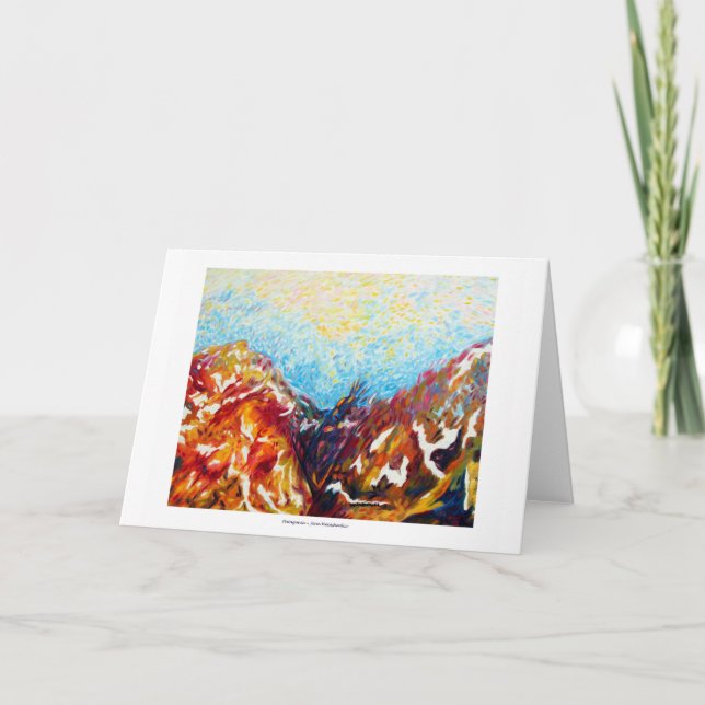 TARJETA de FELICITACIÓN de la Patagonia (Anverso)