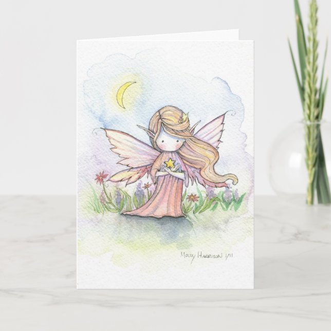 Tarjeta de felicitación de la pequeña estrella de  (Anverso)