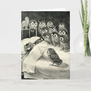 Tarjeta de felicitación de la pesadilla del gato