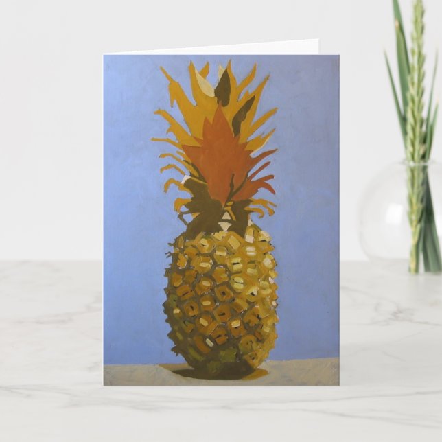 Tarjeta de felicitación de la piña/invitación de (Anverso)