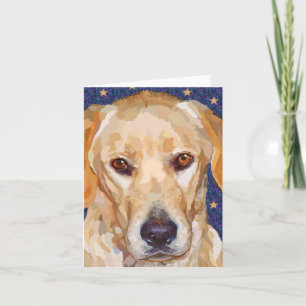 Tarjeta de felicitación de la pintura del labrador