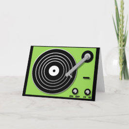 Tarjeta de felicitación de la placa giratoria