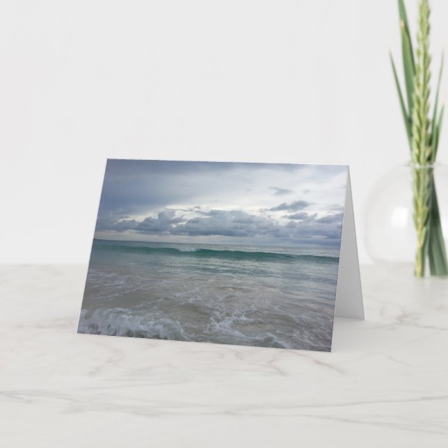 Tarjeta de felicitación de la playa de Punta Cana (Anverso)