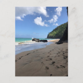 Tarjeta de felicitación de la playa secreta