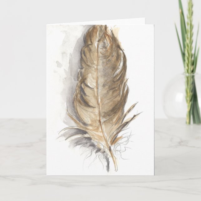 Tarjeta de felicitación de la "pluma" (Anverso)