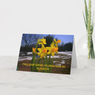 TARJETA DE FELICITACIÓN DE LA PRIMAVERA