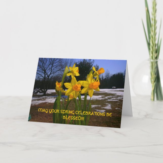 TARJETA DE FELICITACIÓN DE LA PRIMAVERA (Anverso)