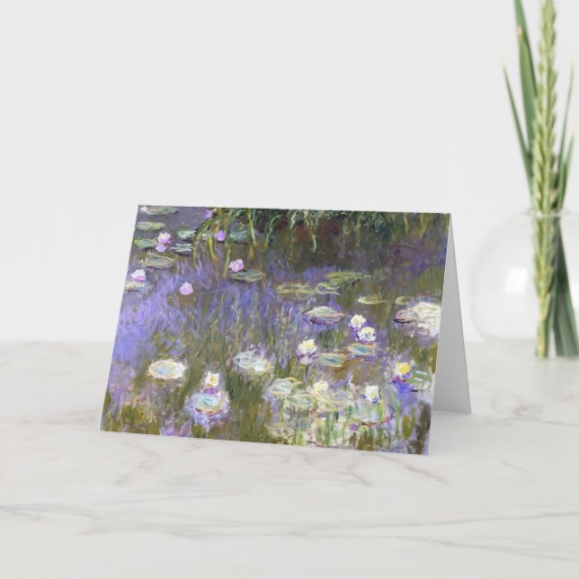 Tarjeta de felicitación de la primavera de Monet (Anverso)