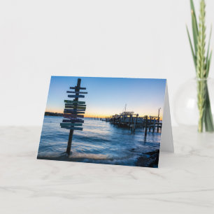 Tarjeta de Felicitación de la Puesta de Sol de la 