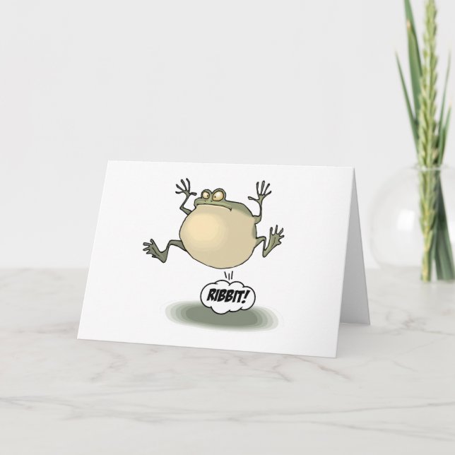 Tarjeta de felicitación de la rana (Anverso)