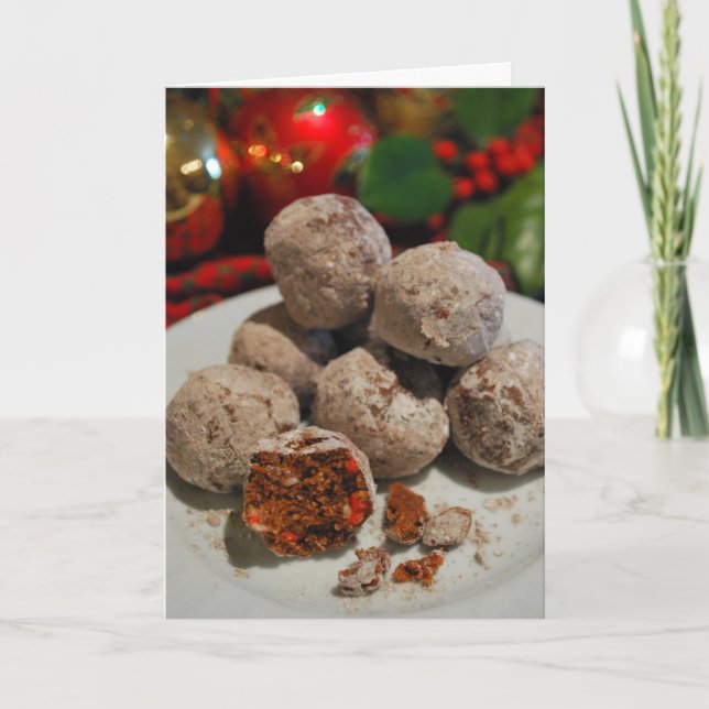 Tarjeta de felicitación de la receta del navidad (Anverso)