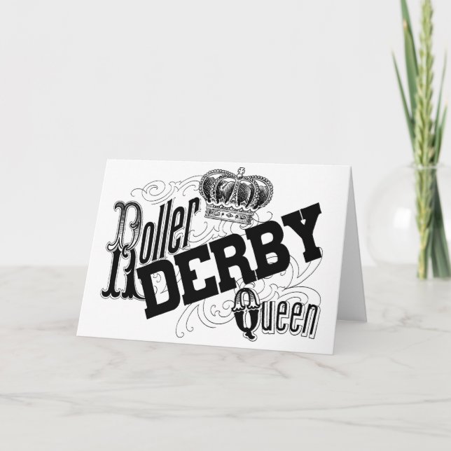 Tarjeta de felicitación de la reina de Derby del (Anverso)