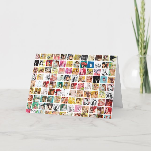 Tarjeta de felicitación de la rejilla del d'Errico (Anverso)