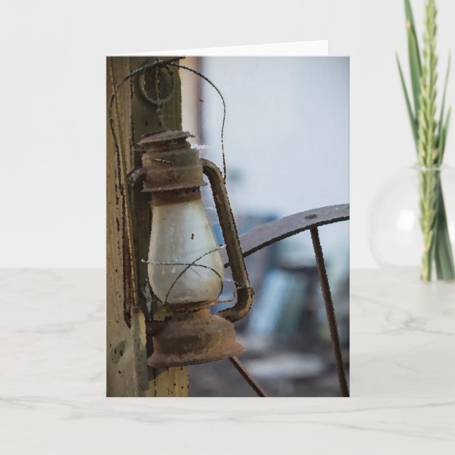 Tarjeta de felicitación de la rueda del vagón de l (Anverso)