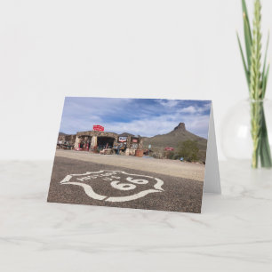 tarjeta de felicitación de la ruta 66 (en blanco p