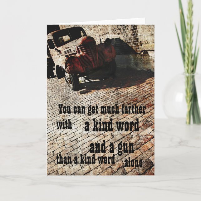 Tarjeta de felicitación de la sabiduría del (Anverso)