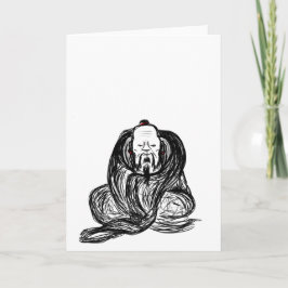 Tarjeta de felicitación de la sabiduría del zen