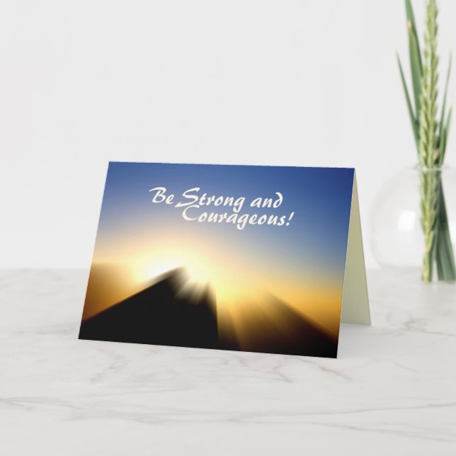 Tarjeta de felicitación de la salida del sol del (Anverso)