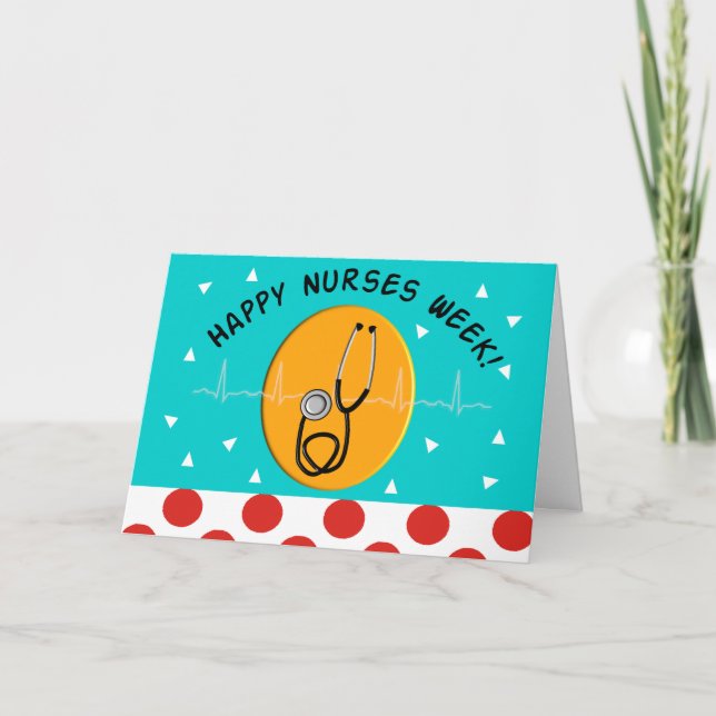 Tarjeta de felicitación de la Semana de Enfermería (Anverso)