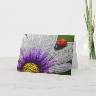 Tarjeta de felicitación de la señorita afortunada 