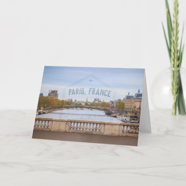 Tarjeta de felicitación de la serie 02 de París (Anverso)