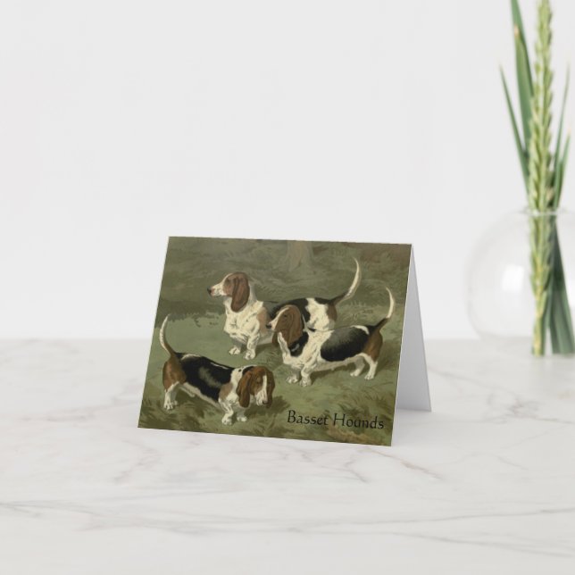 Tarjeta de felicitación de la serie de perros - Ho (Anverso)