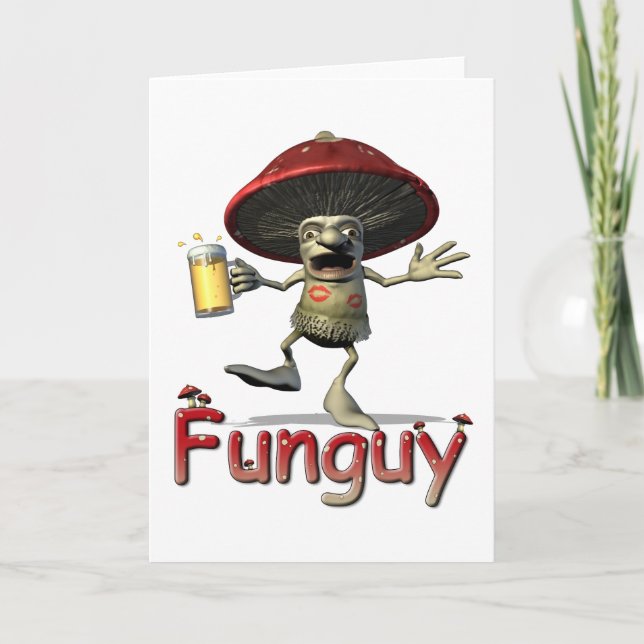 Tarjeta de felicitación de la seta de Funguy (Anverso)