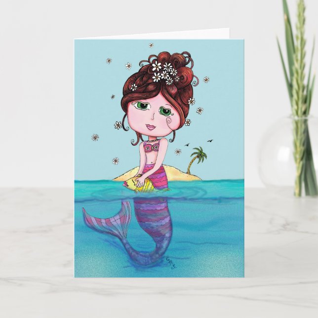 Tarjeta de felicitación de la sirena de Andrea (Anverso)