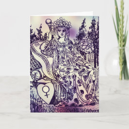 Tarjeta de felicitación de la tarjeta Tarot de Emp