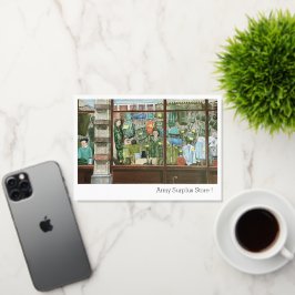 Tarjeta de felicitación de la tienda de ropa de su