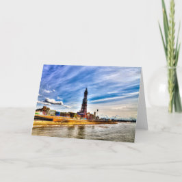 Tarjeta de felicitación de la Torre Blackpool