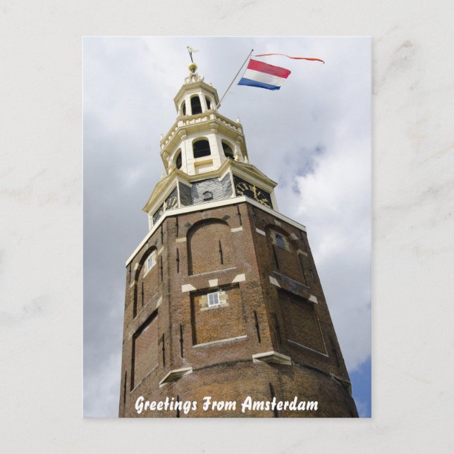 Tarjeta de felicitación de la Torre de Amsterdam (Anverso)