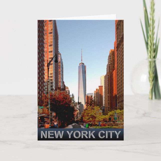 Tarjeta de felicitación de la Torre de Nueva York (Anverso)