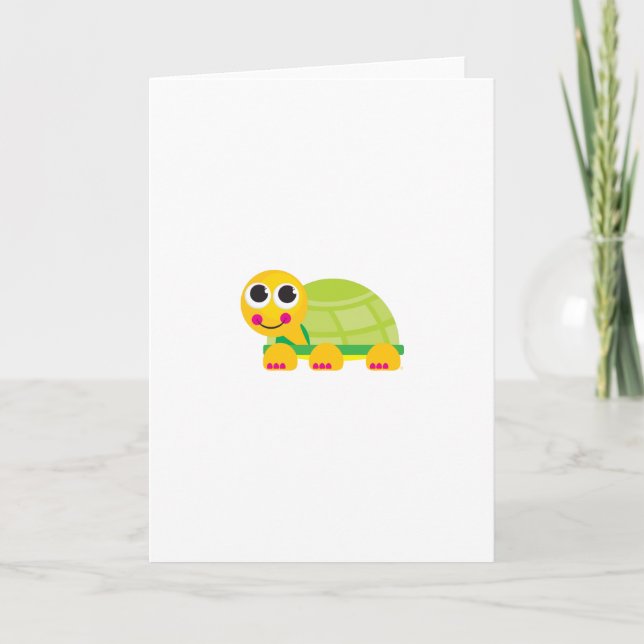 Tarjeta de felicitación de la tortuga (Anverso)