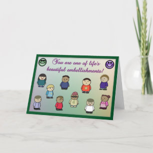 Tarjeta de felicitación de la vida con el embellec