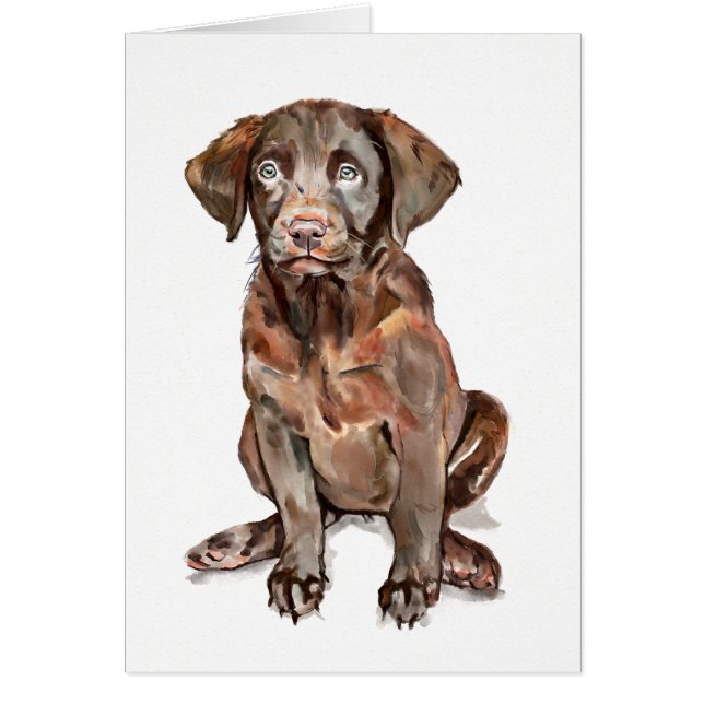 Tarjeta de Felicitación de Labrador Retriever (Frente)